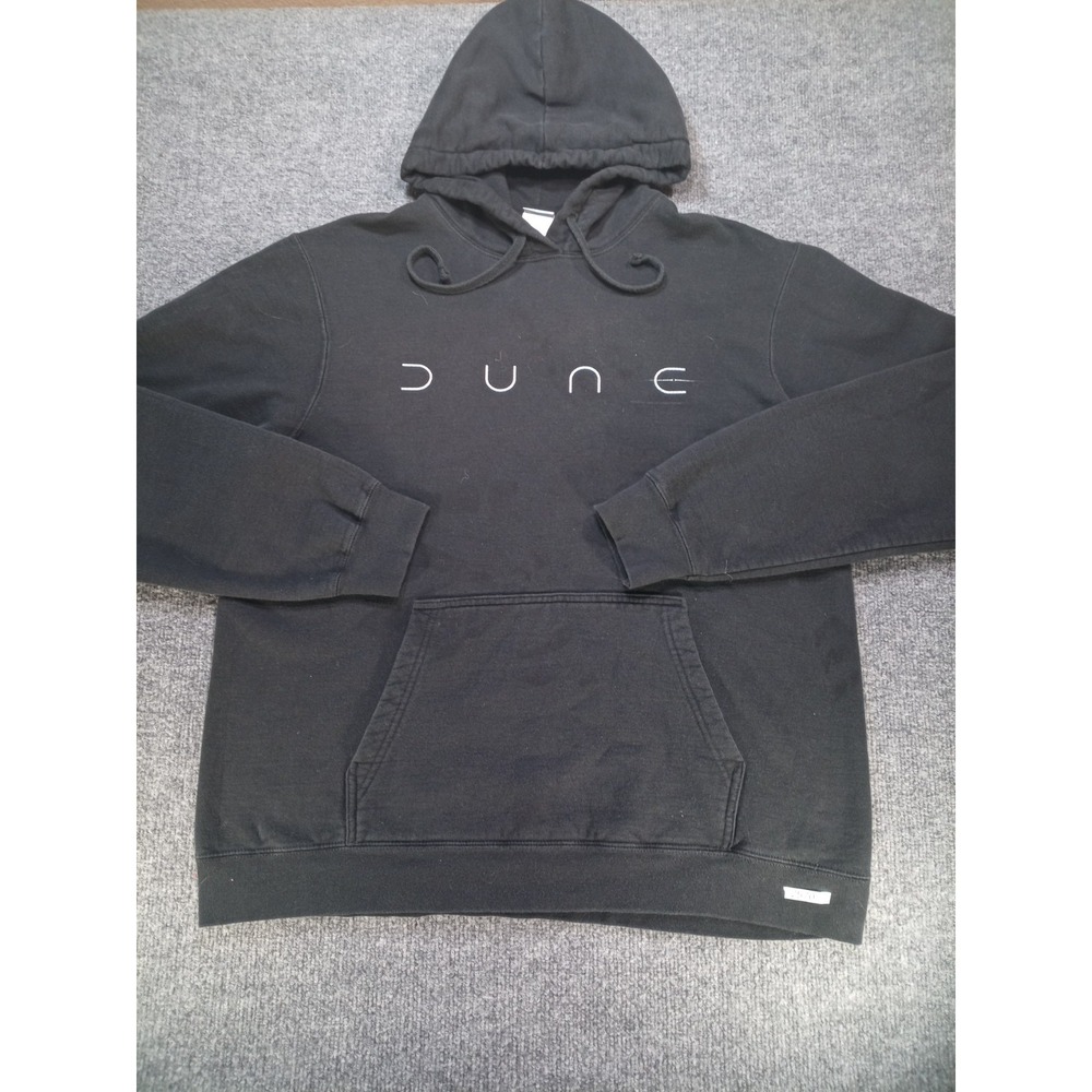 Dune Movie Logo Hoodie Mens Large Black Port & Company Pullover Sweatshirt